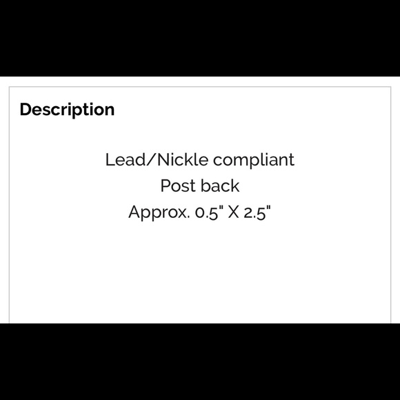 Thread Tassle Druzy Earrings - Picture 2 of 4